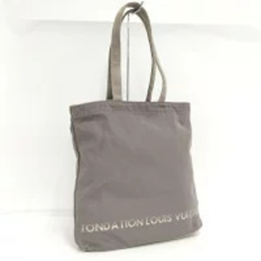 LOUIS VUITTON Fondation Museum Tote Bag Canvas Gray